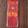 Palillos Doble Felicidad Rojo Grande Suministros para Celebración de Bodas Palillos de Bambú Rojo Banquete de Cumpleaños en Casa Inauguración de Casa Palillos Rojos 10 Pares al por Mayor