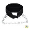 Cinturón de Peso para Dominadas Equipo de Fitness para Interiores Sentadilla Cintura Entrenamiento de Fuerza Cadena de Hierro Barras Paralelas Flexión de Brazos