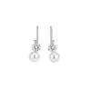Pendientes de Perla con Incrustaciones de Diamante en Forma de C, Estilo Nuevo 2026 para Mujer, Lujo Ligero, Pendientes de Moda de Gama Alta, Pendientes Exquisitos Estilo Coreano al por Mayor