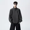 Outono 2026 Nova Jaqueta Casual Masculina Marca Tendência Moda Cool Gola Alta Jaqueta Corta-vento Roupa Exterior Masculina