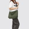 Bolsa Grande Colorida para Mulheres Estilo Verão 2025 Bolsa Pequena Fresca Simples Cor Lisa de Nylon para Mulheres Ombro Único Estudante Trabalho Transversal