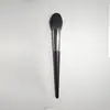 Pincel para Blush com Cabo Único de Madeira, Pincel para Sombra, Cerdas de Fibra Artificial, Pincel de Maquiagem de Luxo em Jacarandá, Ferramenta de Beleza
