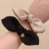 Argola de Cabelo com Laço de Cetim de Alta Qualidade para Mulheres Novo Estilo 2025 Elegante Estilo Francês Acessórios de Cabelo de Alta Qualidade