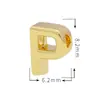 Acessórios de Zircônia Micropavimentada Galvanoplastia de Ouro Real 18K Série de Letras Inglesas Pequenas Brilhantes Acessórios de Pingente Acessórios de Pingente de Colar