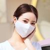 Máscara de proteção solar feminina verão proteção para os olhos canto proteção UV máscara facial respirável ciclismo capa de rosto guarda-sol véu gelo máscara de seda
