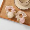 Diadema de Malla Versátil y Suave Estilo Coreano Flor de Rosa Goma para el Cabello Accesorio de Moda para el Cabello Banda para el Cabello Ins Coreana