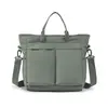 Bolsa Tote Simples, Grande Capacidade, Bolsa de Ombro de Nylon de Uso Duplo para Mulheres, Bolsa Transversal de Nicho para o Dia a Dia com Múltiplos Bolsos