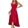 Vestido de Cóctel Ajustado de Tirantes Espagueti de Nuevo Estilo Europeo y Americano 2025 para Graduación, Boda, Dama de Honor, Vestido Sexy con Volantes