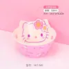 Sanrio Hello Kitty Vajilla Infantil Mesa para Niños Hogar Bol para Comida de Bebé Plato con Compartimentos Impermeable Antiescaldados Forma de Plato Taza de Leche