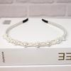 Nova Tiara de Pérola Feminina Coreana Celebridade da Internet Tiara Mais Fácil de Combinar Grampo de Cabelo Feminino Casual Temperamento Grampo de Pressão para Cabelo Acessório de Cabeça Atacado