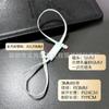 Cuerda para colgar etiqueta de doble enchufe cuerda para colgar cuerda de etiqueta cuerda de línea hebilla de línea hebilla de línea hebilla doble cuerda de poliéster cuerda para colgar rectangular redonda