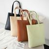 Bolsa Feminina Tendência Nova Verão 2026, Bolsa Tote de Couro Macio Estilo Coreano, Bolsa de Ombro Simples de Grande Capacidade para Estudantes