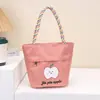 Estilo Coreano Comercio Exterior Lona Multicapa Bolso Portátil para Lonchera Moda Impreso Nylon Bolso de Mano para Viajes al Trabajo Madre Embarazada Bolsillo para Teléfono