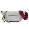 Bolso de cintura para mujer, moda de primavera y verano 2024, color contrastante, informal, sencillo, para hombre, bandolera de hombro de color liso
