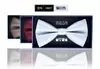 Pajarita plana de negocios ejecutiva formal para hombre, hecha a mano, monocromática, doble lazo liso, nueva en stock primavera 2025