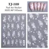 Adesivos para Unhas Francesas Coração Vazado 5D Em relevo Tridimensional Versátil Sonhador Coração Adesivos de Nail Art Acessórios Modelo Tj
