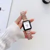 Para Apple AppleWatch7-1 Generación Tres Cepas Correa de Resina con Diamantes iWatch se Correa de Metal Disponible