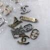 Diadema personalizada horquilla tocado estilo pastoral accesorios con logo logo de aleación cubierta protectora plana etiquetado placa de nombre pequeña