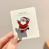 Broche de Papá Noel Europeo y Americano Atmósfera Lindo Pin Personalidad Festiva para Mujer Insignia Creativa Hebilla de Pin de Dibujos Animados Decoración