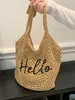 2026 Nuevo Modelo Bolso de Hombro Bordado a Mano Calado para Axila, Bolso de Punto de Gran Capacidad para Viajes, Tejido para Bolso de Playa