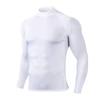 Camiseta Manga Longa de Compressão Mais Vendida Secagem Rápida Esportiva Fitness Manga Longa Gola Redonda Respirável Masculina Justa Top
