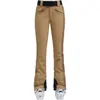 Pantalones de esquí profesionales de doble tabla para mujer, transfronterizos europeos y americanos, cortavientos, cálidos, impermeables, ajustados para exteriores, alta elasticidad para mujer