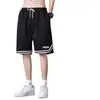 Pantalones Cortos de Malla de Seda Helada de Verano Transfronterizos para Hombre, Cortos de Playa Casuales Finos de Moda, Pantalones Cortos Deportivos Sueltos de Talla Grande