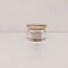 En stock 5G Dorado Rosa Hongo botella acrílico 10g botella de crema sub-botella botella a prueba de luz función para uñas de arte botella de plástico