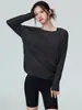 Cubierta deportiva holgada y casual para mujer, con dobladillo dividido, camiseta ligera y transpirable, adecuada para yoga, entrenamiento de fitness y como capa exterior