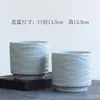 Maceta de Cerámica Minimalista Estilo Nuevo Corrugado Pequeña, Mediana, Grande Estilo Ins con Plato para Uso Doméstico, Adecuada para Suculentas, Phalaenopsis y Orquídeas Colgantes