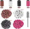 Cabezales de Lijado para Pulir Uñas para Taladros de Uñas Eléctricos, Disponibles en Múltiples Granos, Caja de Colores con Juego de Rodamientos