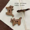 Estilo Antigo Estilo Chinês Seção Quadrada de Bambu Gato Pote de Mel Contas Soltas Madeira Coleção Artesanal DIY Materiais para Miçangas