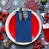En stock, paquete de cuchillos y tenedores desechables coloridos sin polvo, servilletas para fiestas, restaurantes occidentales, cuchillos y tenedores plegables, servilletas impresas