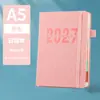 Libreta de Horario Chino-Inglés Transfronteriza 2027 Libreta de Registro de Autodisciplina Una Página por Día Libreta de Trabajo con Impresión de Logo