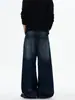 Jeans Lavados Americanos para Hombre Primavera y Otoño 2025 Nueva Marca de Moda High Street Sueltos Atractivos Rectos Pierna Ancha Pantalones Largos