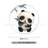 Posavasos de corcho de cerámica redondos con diseño de panda y flores, con aislamiento térmico, absorbentes y antideslizantes, venta al por mayor de fábrica