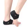Cubierta de talón unisex protector de tobillo deportivo resistencia al desgaste del talón con agujero cubierta para el pie calcetines de talón tela negra y roja