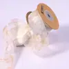 Fita de Chiffon Impressa com Douramento Unilateral Laço DIY Roupas Han Blusa Saia Cortina Tecido de Neve