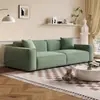 Subsídios Governamentais para Sofás de Bloco em Couro Encerado Estilo Retrô, Sofás Simples Estilo Meio do Século para Apartamentos Pequenos na Sala de Estar