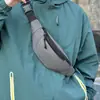 Riñonera Casual de Nailon, Bolsa de Cintura Ajustable con Múltiples Compartimentos con Cremallera para Gimnasio, Compras, Caminar, Vacaciones