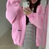 Vestido casual simple de manga larga suelto acanalado con abertura de longitud media para mujer de alta gama de Dongdaemun, Corea