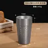 Taza de cerveza de acero inoxidable 304, taza de doble capa anti-quemaduras, taza de estilo coreano, taza para bebidas frías, taza apilable para exteriores