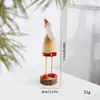 Decoraciones Navideñas Nuevas Transfronterizas Reno de Madera Muñeco de Nieve Tronco de Pie Colgante Escena de Ambiente Navideño