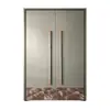 Puerta principal de acero inoxidable y aluminio fundido de fábrica de Foshan, puerta de seguridad, puerta de entrada, villa de alta gama Clase A, casa de autoconstrucción