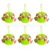 Laço Fita Pom-Pom Pingente Natal Halloween Festa DIY Decoração Ornamento Pendurado Atacado Transfronteiriço