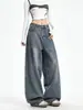 Jeans Anchos de Estilo Americano Transfronterizos para Mujer 2026 Primavera y Otoño Nuevos Vintage Perezosos Relajados Sueltos Rectos de Largo Hasta el Suelo