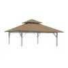 Cubierta para Toldo de Patio Exterior, Cubierta para Cenador de Balcón de Ocio al Aire Libre, Cubierta para Toldo de Terraza con Protección Solar y a Prueba de Lluvia, Cubierta de Refugio contra la Lluvia