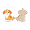 Acessórios fofos de cachorrinho transfronteiriços mais vendidos Pingente de colar de liga DIY Corrente de celular Chaveiro Ornamento artesanal