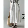 Pantalones Casuales de Pierna Ancha Rectos Sueltos de Verano Estilo Coreano de Cintura Alta Versátiles para Mujer, Pantalones Largos de Verano de Botón Único