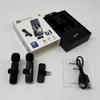 Microfone de Lapela Integrado K9 Rádio Equipamento de Gravação de Âncora para Transmissão ao Vivo ao Ar Livre Microfone de Lapela Sem Fio Um para Dois